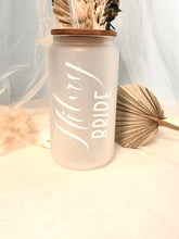 Load image into Gallery viewer, Personalize Bridal Glass Tumbler
