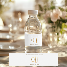 Load image into Gallery viewer, Personalized Wedding Water Bottle Label