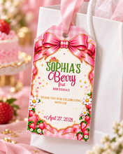 Load image into Gallery viewer, Berry First Gift Tag | Personalized Birthday Gift Tag