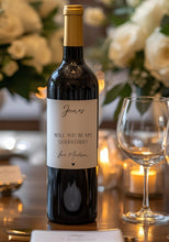 Load image into Gallery viewer, Will You Be My Godfather Wine Label