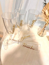 Load image into Gallery viewer, Personalize Plastic Champagne Flute