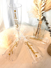 Load image into Gallery viewer, Personalize Plastic Champagne Flute