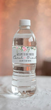 Load image into Gallery viewer, Pink Floral Wedding Water Bottle Labels