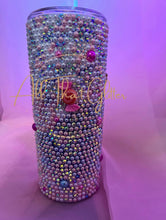 Load image into Gallery viewer, Pearl And Crystal Mix Tumbler, Bling Tumbler, Candy Dream Tumbler, Pearl Tumbler, Crystal Tumbler, Birthday Gift, Gift For Her, Fun Tumbler
