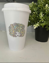 Load image into Gallery viewer, Bling Afro Tumbler, Gift For Her