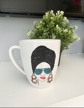 Load image into Gallery viewer, Bling Afro Girl Coffee Mug