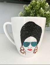 Load image into Gallery viewer, Bling Afro Girl Coffee Mug
