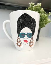 Load image into Gallery viewer, Bling Afro Girl Coffee Mug