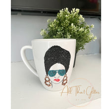 Load image into Gallery viewer, Bling Afro Girl Coffee Mug