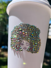 Load image into Gallery viewer, Bling Afro Tumbler, Gift For Her