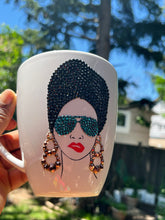 Load image into Gallery viewer, Bling Afro Girl Coffee Mug
