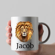 Load image into Gallery viewer, Lion Mug | Personalised Mug | Gift For Him | Birthday Gift