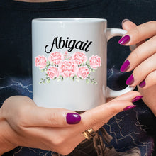 Load image into Gallery viewer, Personalised Name Coffee Mug / Mothers Day Coffee Mug / Mother’s Day Gift/ Floral Mug, Custom Mug