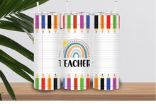Load image into Gallery viewer, Teacher Tumbler, Personalized Tumbler, Custom Tumbler, Teachers Gift, Gift For Teacher