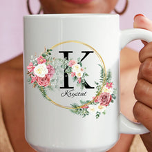 Load image into Gallery viewer, Personalised Mug | Golden Initial Name Mug | Gift For Friends | Bridesmaids Gifts | Mothers Day Gift | Birthday Gift