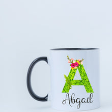 Load image into Gallery viewer, Personalised Initial Mug | Letter A Mug | Birthday Gift