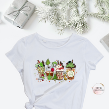 Load image into Gallery viewer, Christmas Coffee Drinks T-Shirts