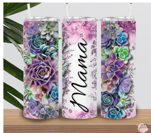 Load image into Gallery viewer, Personalized Floral Tumbler