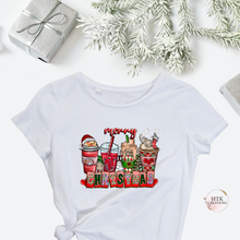 Load image into Gallery viewer, Merry Christmas Coffee T-Shirt