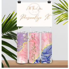 Load image into Gallery viewer, Personalized Marble Tumbler