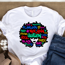 Load image into Gallery viewer, Words Of Affirmation Afro T-Shirt
