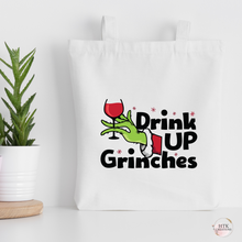 Load image into Gallery viewer, Drink Up Grinches Tote Bags