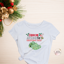 Load image into Gallery viewer, Crocin’ Around The Christmas Tree T-Shirt