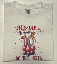 Load image into Gallery viewer, Double Digits Birthday T-Shirts