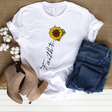 Load image into Gallery viewer, Faith With Sunflower T-Shirt