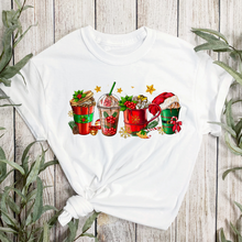 Load image into Gallery viewer, Christmas Coffee Drinks T-Shirts