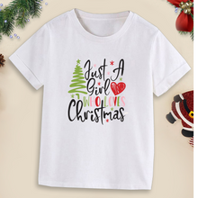 Load image into Gallery viewer, Just A Girl Who Loves Christmas T-Shirt