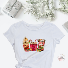 Load image into Gallery viewer, Christmas Coffee Drinks T-Shirts