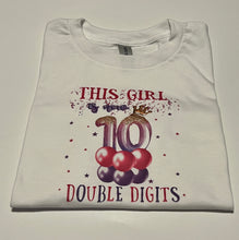 Load image into Gallery viewer, Double Digits Birthday T-Shirts
