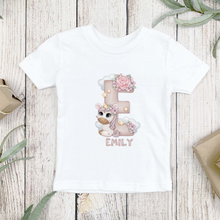 Load image into Gallery viewer, Personalized Letter Girls T-Shirt