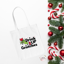 Load image into Gallery viewer, Drink Up Grinches Tote Bags