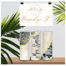 Load image into Gallery viewer, Personalized Marble Tumbler