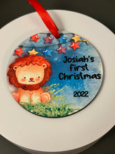 Load image into Gallery viewer, Personalized Boy First Christmas Ornament
