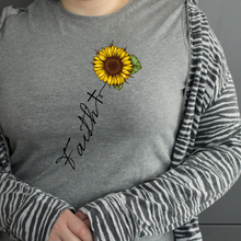 Load image into Gallery viewer, Faith With Sunflower T-Shirt
