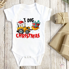 Load image into Gallery viewer, Kids “I Dig Christmas Shirt/Onesies