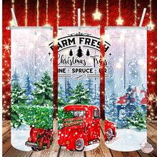 Load image into Gallery viewer, Christmas Tumbler “Farm Fresh Christmas Trees”