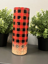 Load image into Gallery viewer, Buffalo Plaid With Glitter Tumbler