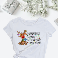 Load image into Gallery viewer, Naughty Or Nice Christmas T-Shirt
