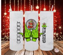 Load image into Gallery viewer, Marble Print Grinch Tumbler