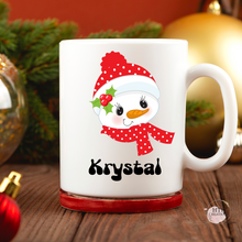 Load image into Gallery viewer, Personalized Snowman Mug