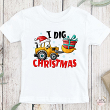 Load image into Gallery viewer, Kids “I Dig Christmas Shirt/Onesies