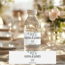 Load image into Gallery viewer, Eucalyptus Wedding Water Bottle Label
