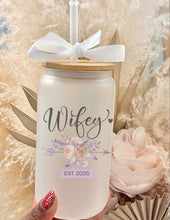Load image into Gallery viewer, Wifey Glass Tumbler
