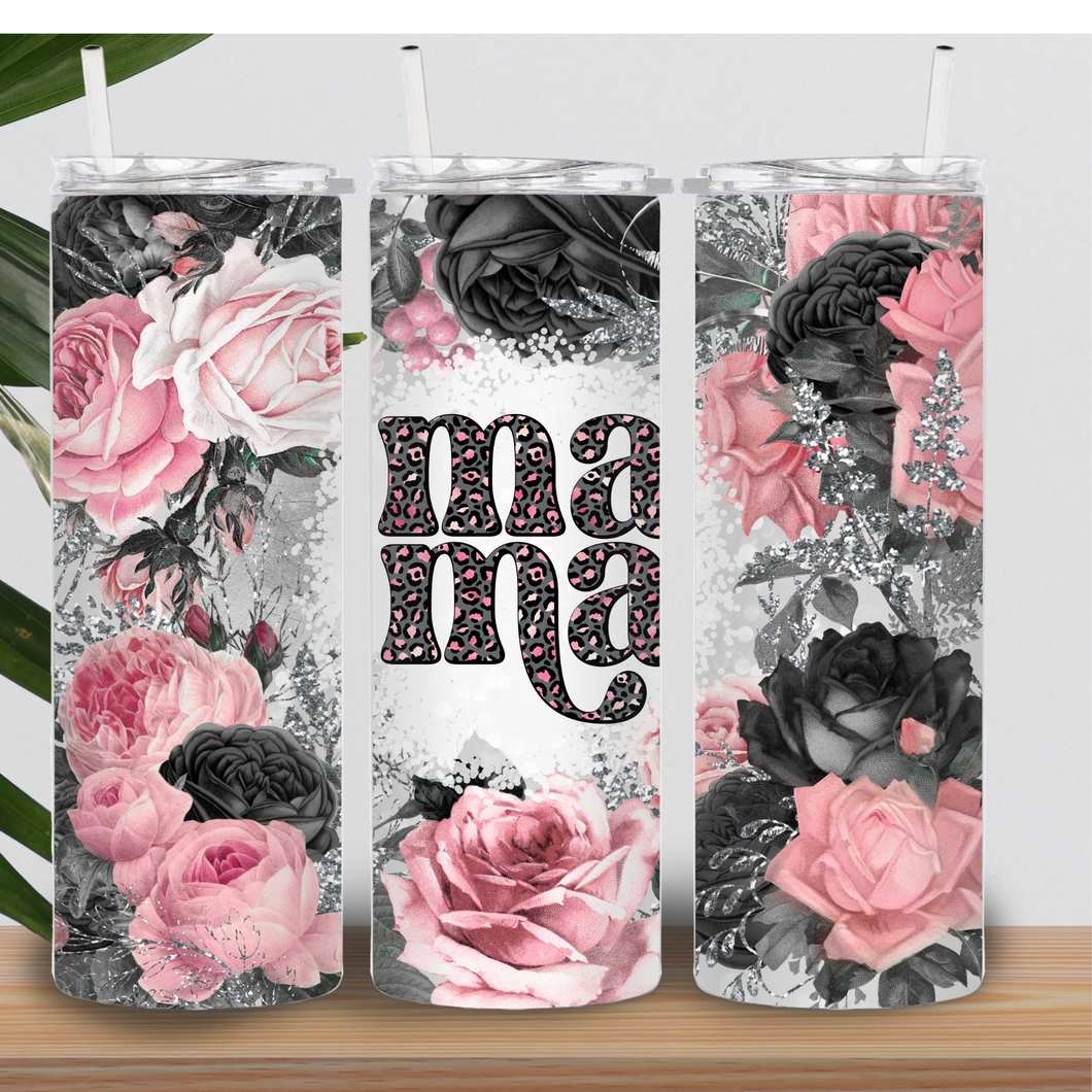 Mama Floral Tumbler