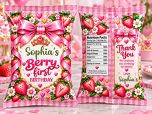Load image into Gallery viewer, Berry First Chip Bag | Personalized Chip Bag
