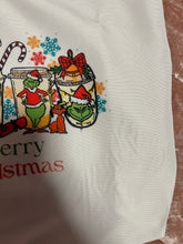 Load image into Gallery viewer, Grinch Christmas Tote Bag ( Imperfect) AS IS
